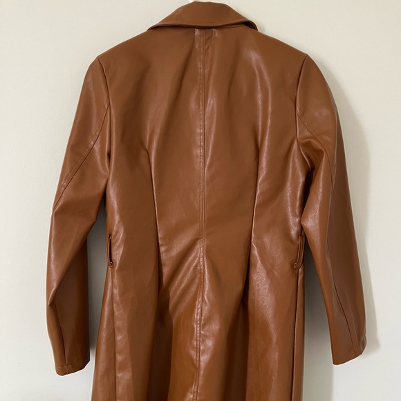 Princess Polly Leather Button Up Jacket - Picture 5 of 7